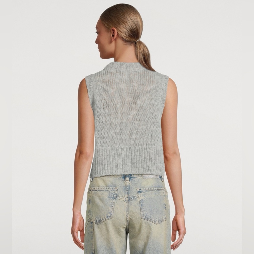Dynamite Grey Knit Sweater Vest